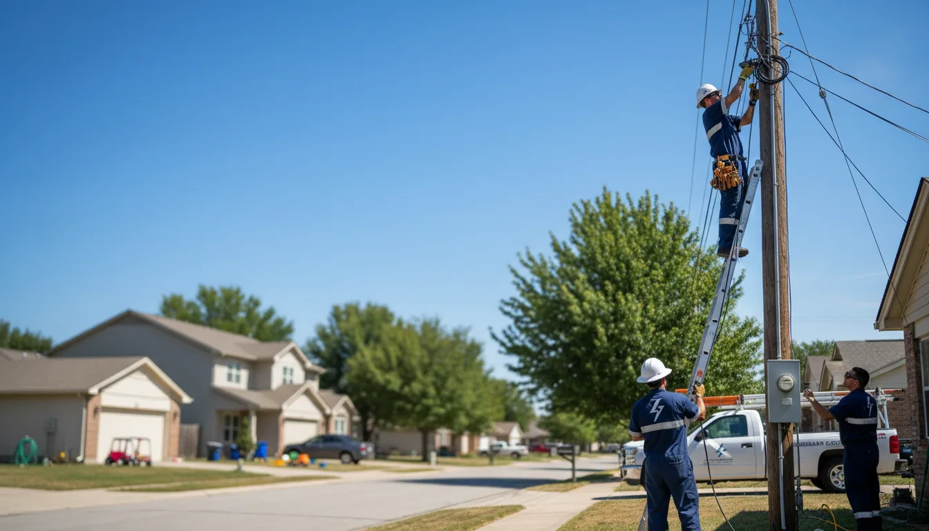Residential electrician providing installation services in Cloverdale, IN